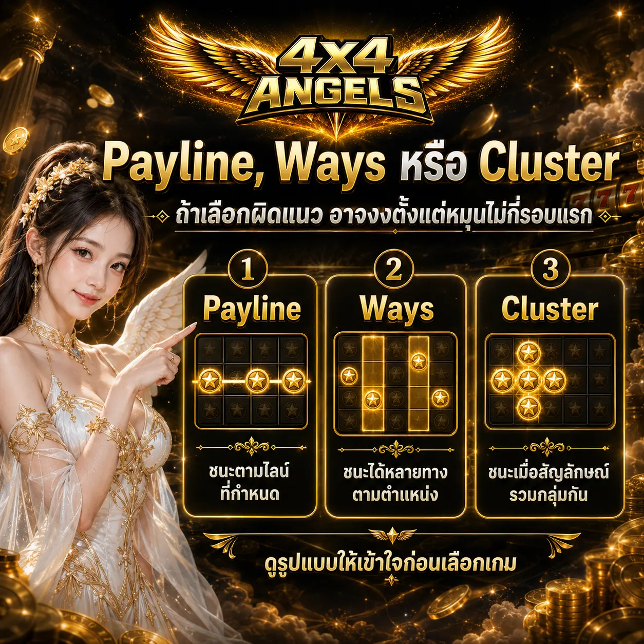Payline, Ways หรือ Cluster ถ้าเลือกผิดแนวอาจงงตั้งแต่หมุนไม่กี่รอบแรก