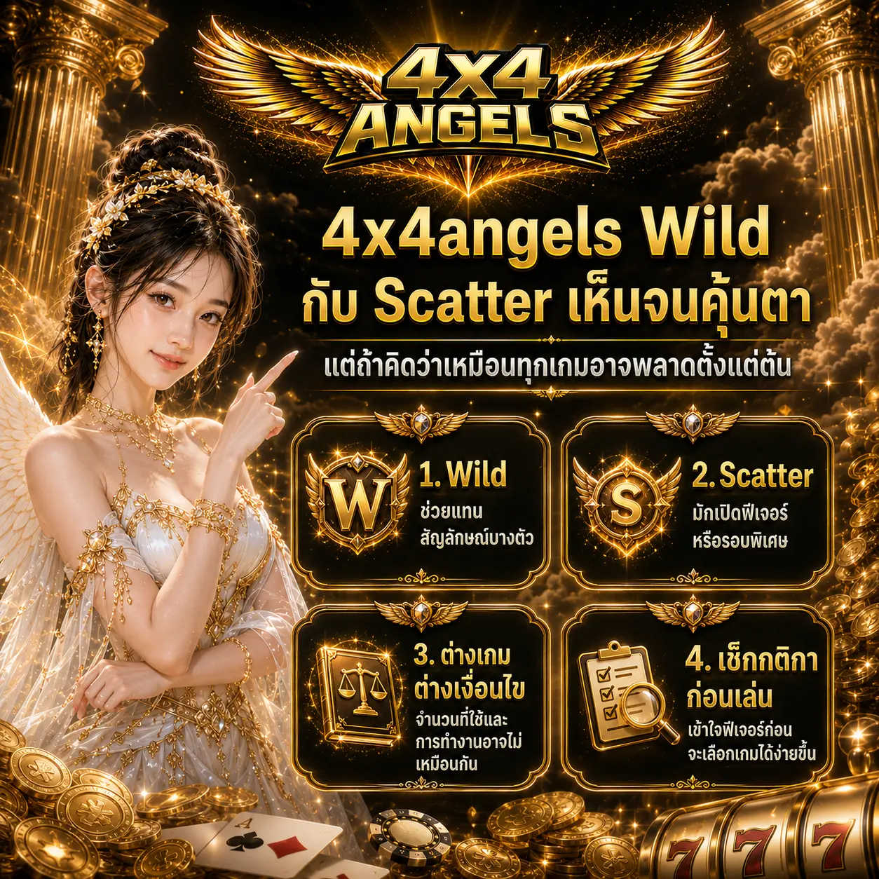 Wild กับ Scatter เห็นจนคุ้นตา แต่ถ้าคิดว่าเหมือนทุกเกมอาจพลาดตั้งแต่ต้น